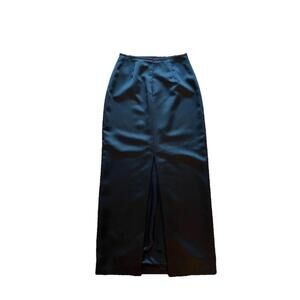 Black Maxi Skirt Pencil Career Cocktail Performance Classic Formal S EUC